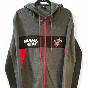 Men’s XXL Official NBA Miami Heat Eastern Conference Hoodie Zip Up Jacket